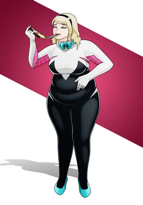 Join Spidey Gwen Stacy on the interwebs dimension. . Magmallow gwen stacy